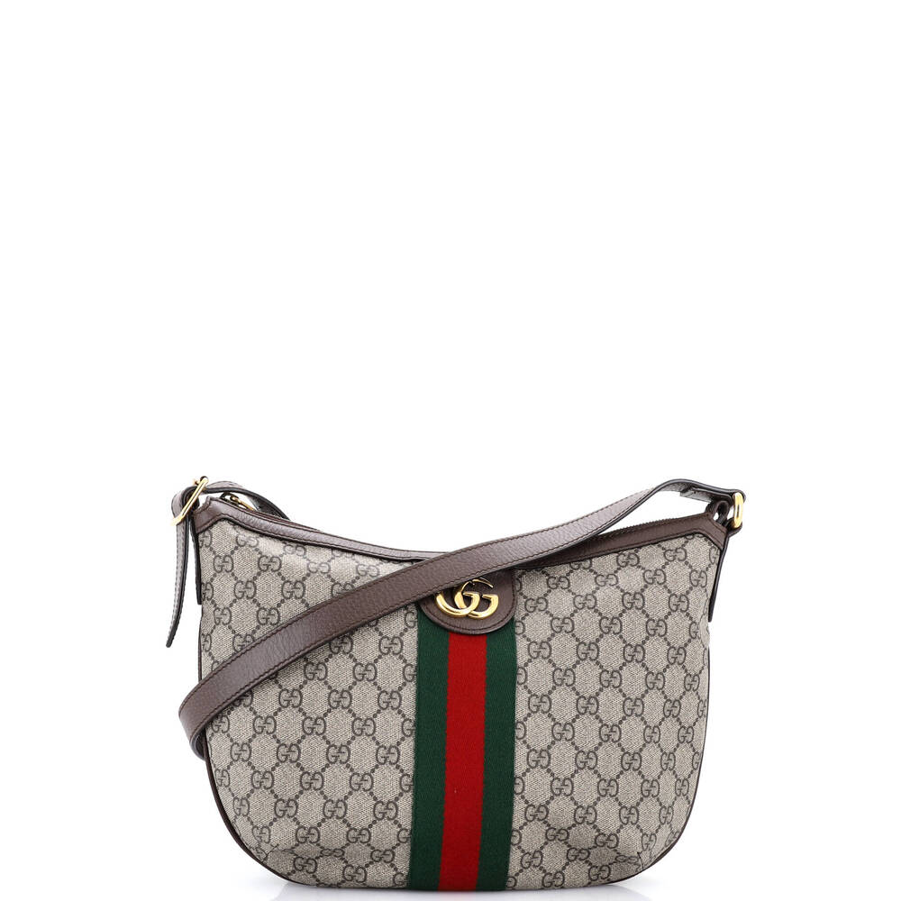Gucci Ophidia Half Moon Hobo Gg Coated #250926G12B - Picture 1 of 8